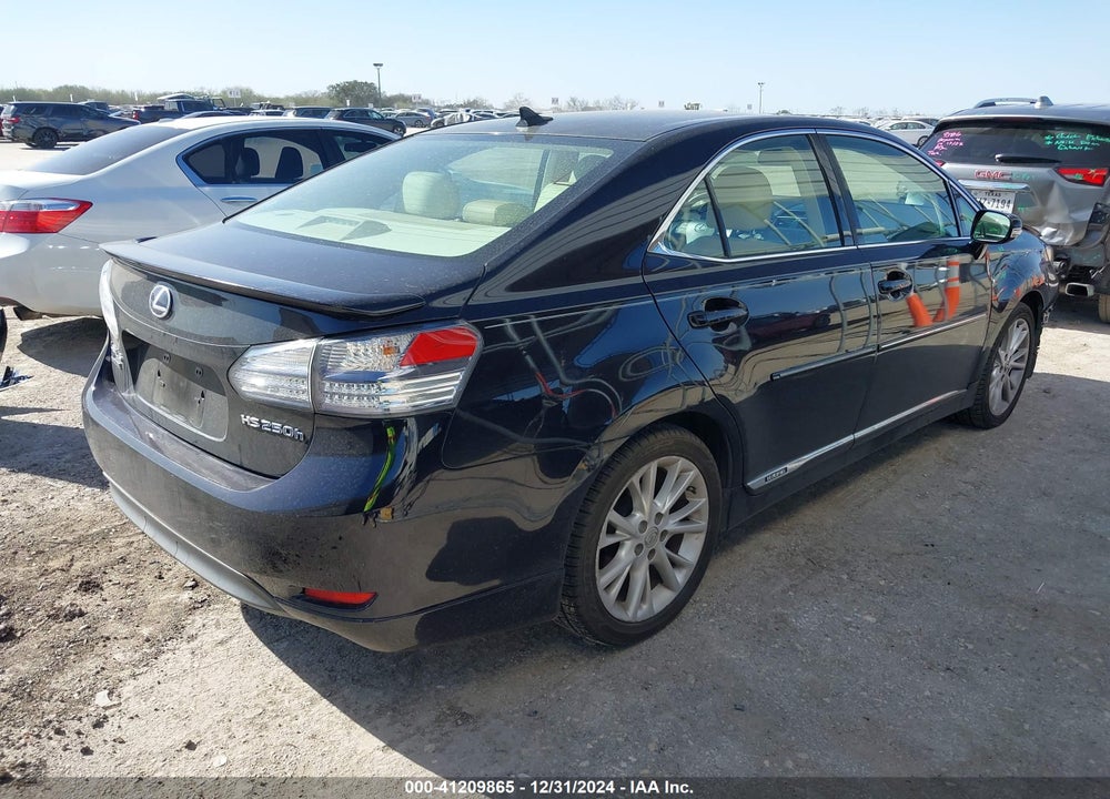 2010 LEXUS HS 250H VIN: JTHBB1BAXA2017701