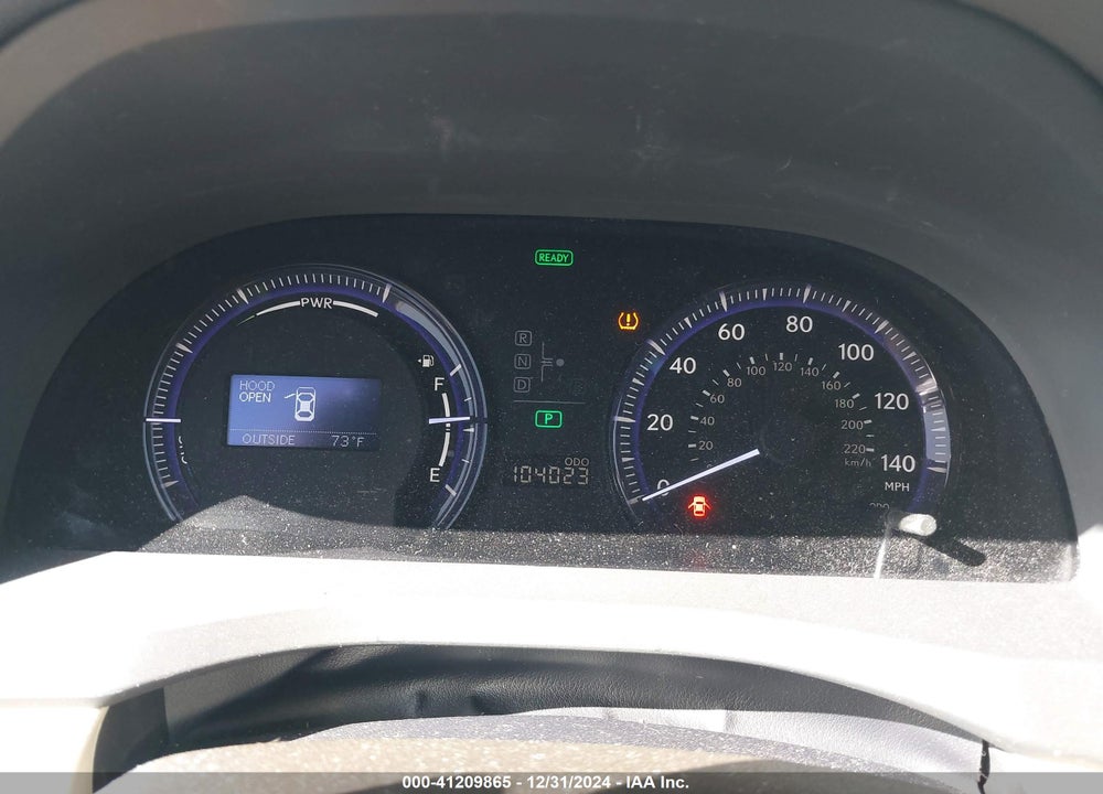 2010 LEXUS HS 250H VIN: JTHBB1BAXA2017701