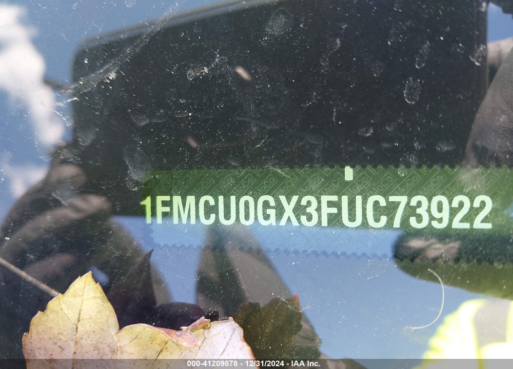2015 FORD ESCAPE SE VIN: 1FMCU0GX3FUC73922