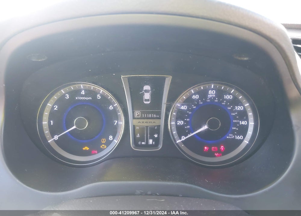 2013 HYUNDAI AZERA GLS/LIMITED VIN: KMHFH4JG5DA212894