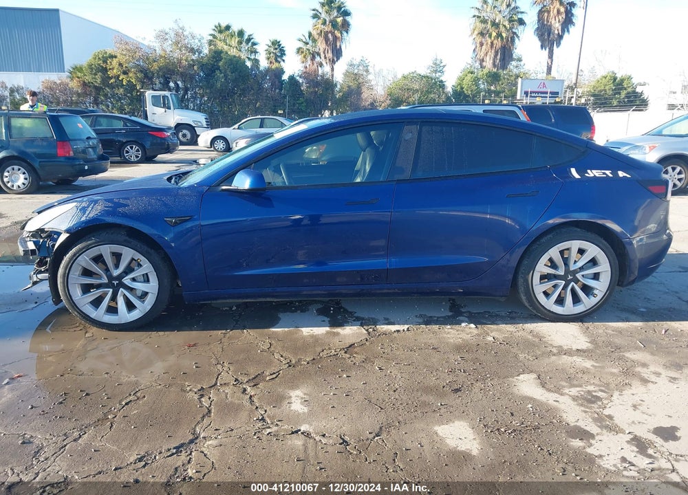 2022 TESLA MODEL 3 VIN: 5YJ3E1EB6NF142571