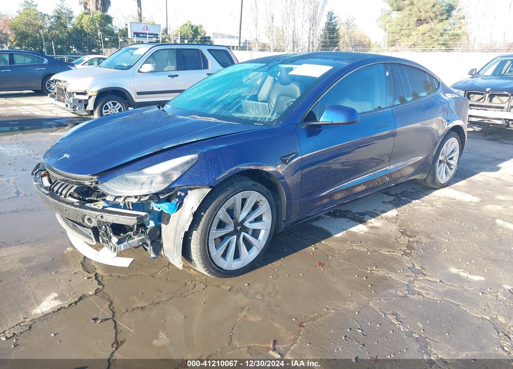 2022 TESLA MODEL 3 VIN: 5YJ3E1EB6NF142571