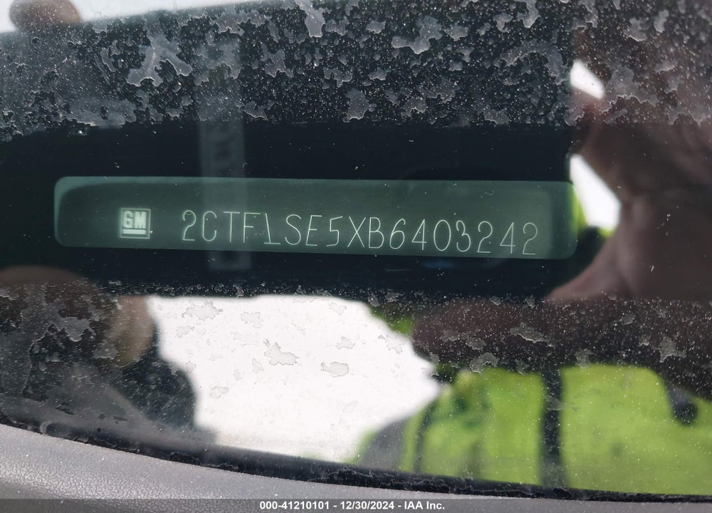 2011 GMC TERRAIN SLE-2 VIN: 2CTFLSE5XB6403242