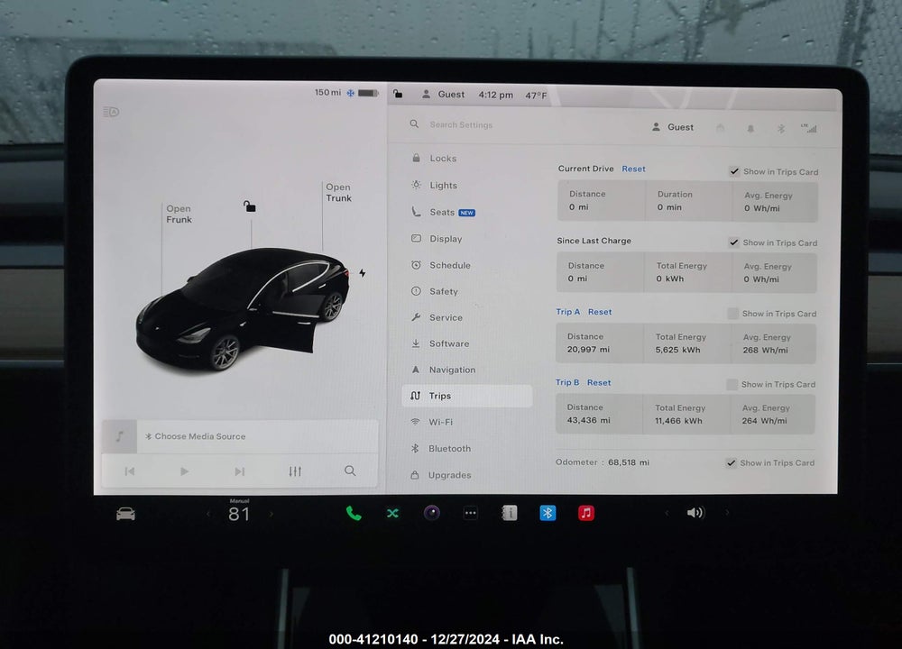 2019 TESLA MODEL 3 VIN: 5YJ3E1EAXKF409844