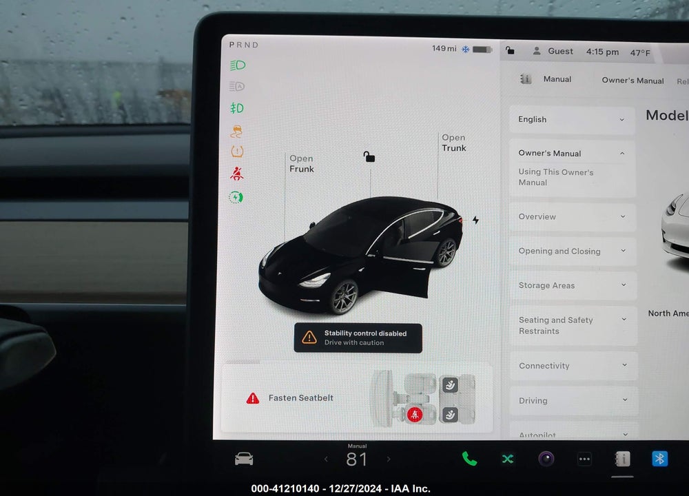 2019 TESLA MODEL 3 VIN: 5YJ3E1EAXKF409844