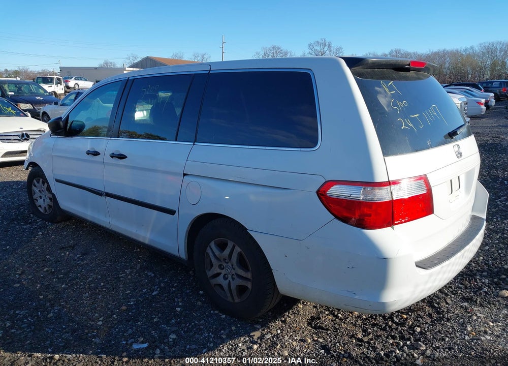 2007 HONDA ODYSSEY LX VIN: 5FNRL38277B061427
