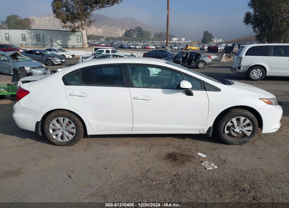 2012 HONDA CIVIC SDN LX VIN: 19XFB2F55CE342705