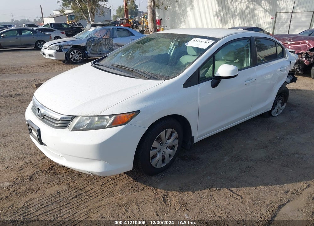 2012 HONDA CIVIC SDN LX VIN: 19XFB2F55CE342705