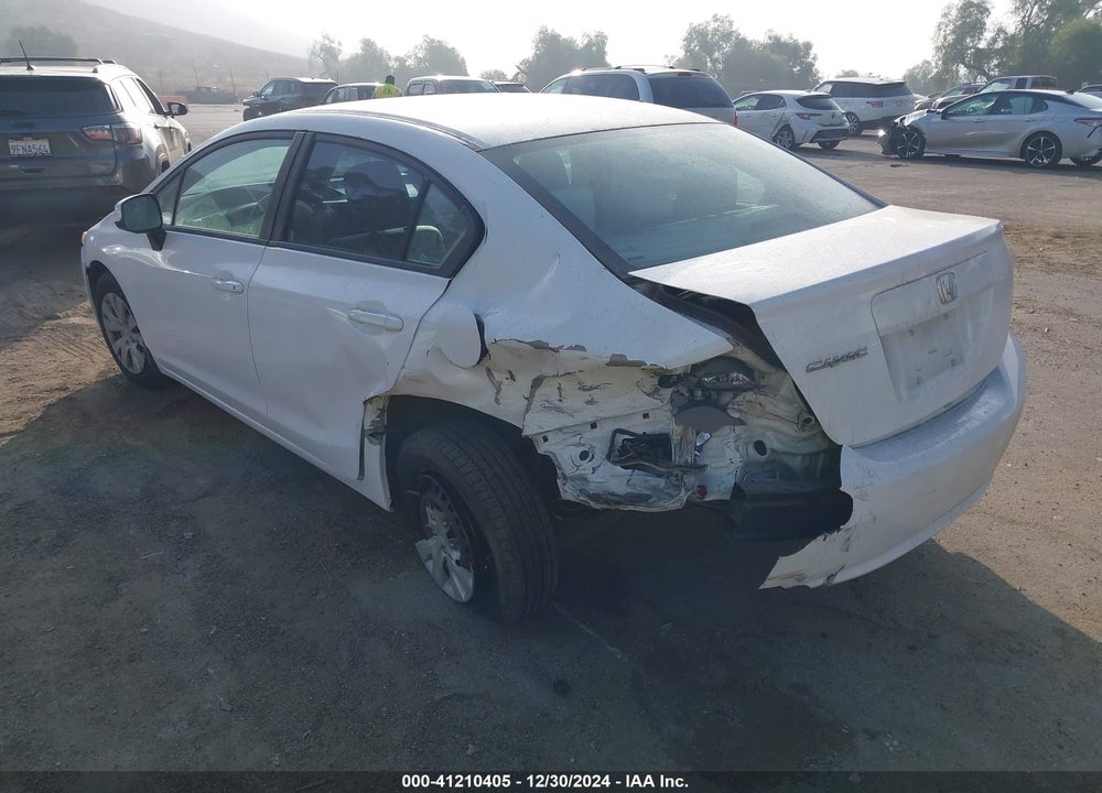 2012 HONDA CIVIC SDN LX VIN: 19XFB2F55CE342705