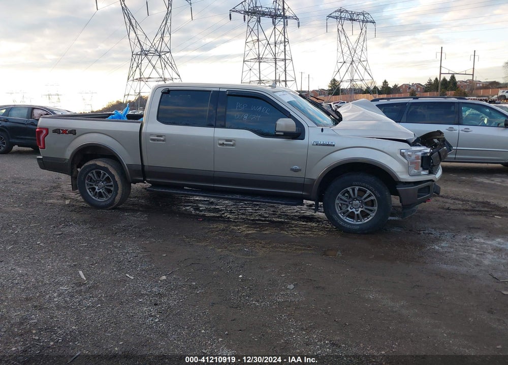 2018 FORD F-150 KING RANCH VIN: 1FTEW1EG3JFA65519
