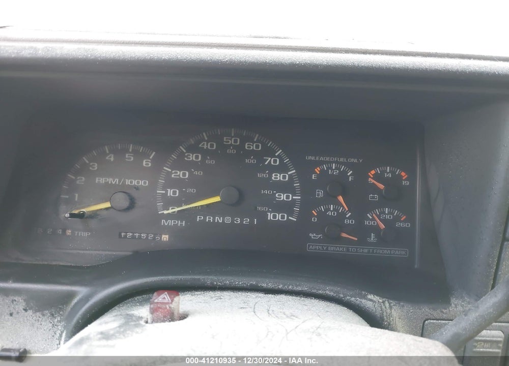 1998 CHEVROLET K1500 FLEETSIDE VIN: 2GCEK19R6W1229027