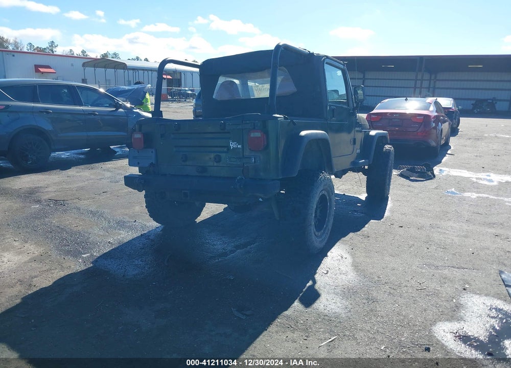 1998 JEEP WRANGLER SE VIN: 1J4FY29P6WP711517