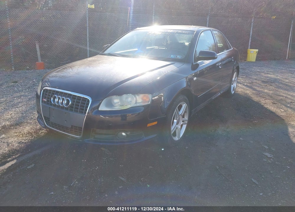 2008 AUDI A4 2.0T QUATTRO VIN: WAUDF78E58A076714