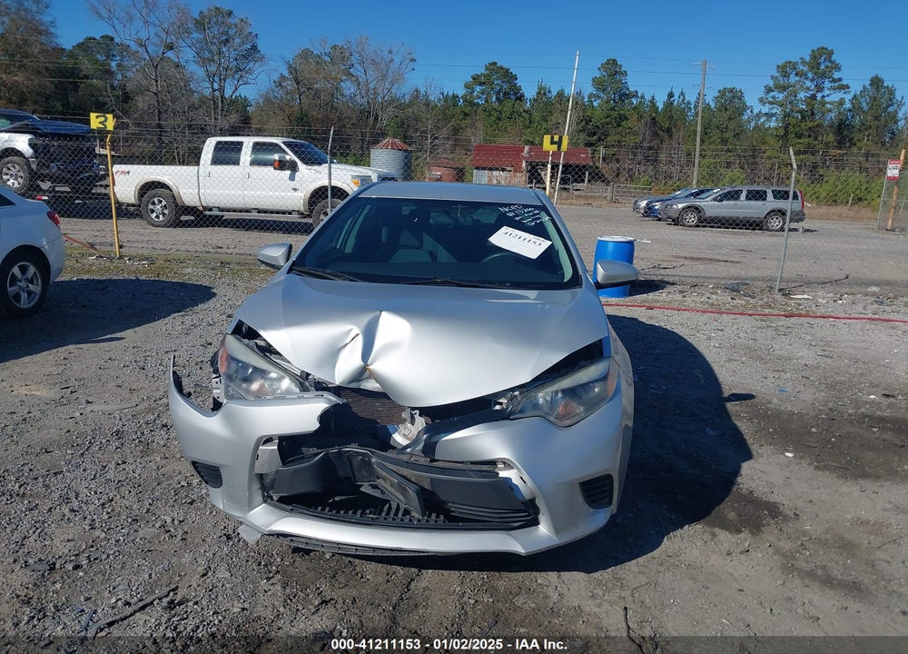 2016 TOYOTA COROLLA VIN: 5YFBURHE8GP498711