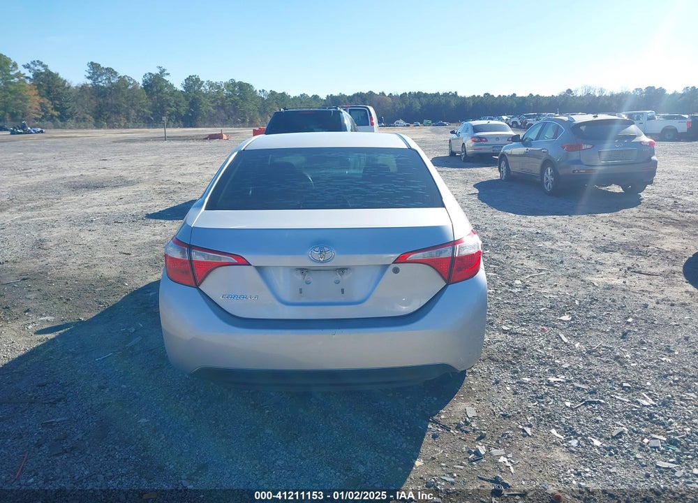 2016 TOYOTA COROLLA VIN: 5YFBURHE8GP498711