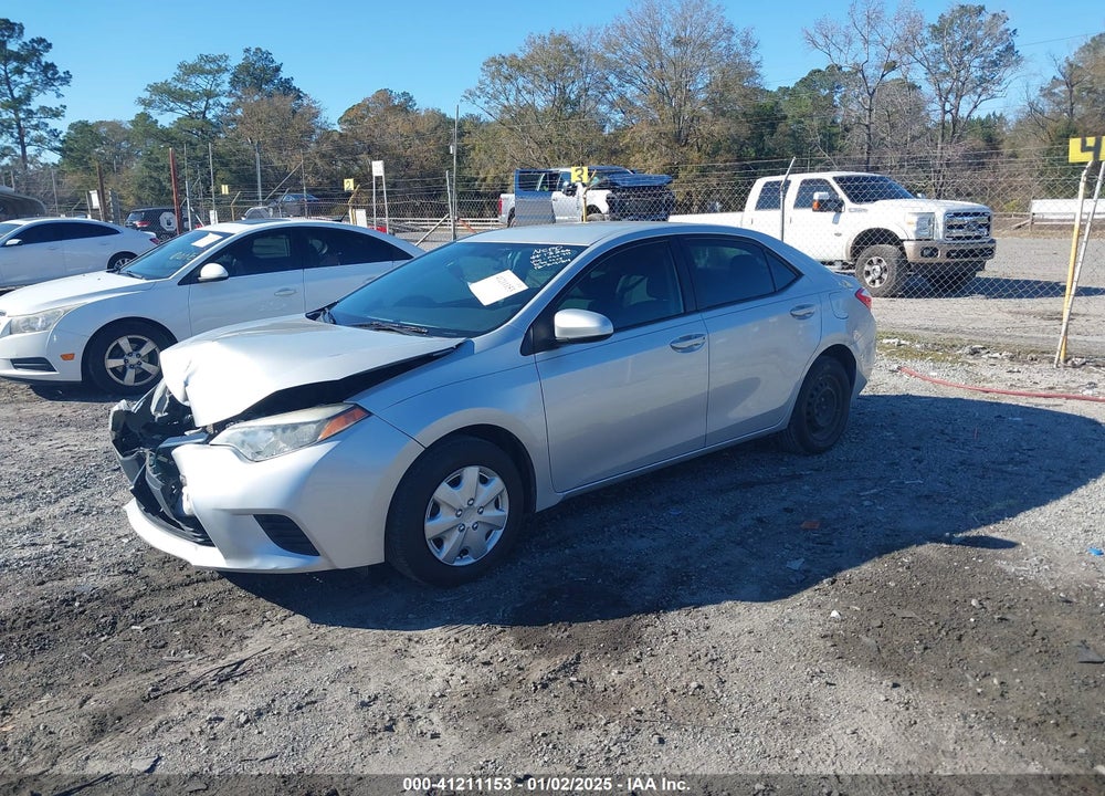2016 TOYOTA COROLLA VIN: 5YFBURHE8GP498711