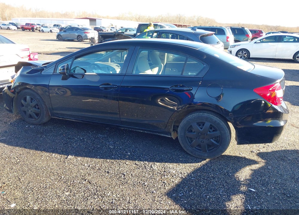 2012 HONDA CIVIC SDN VIN: 2HGFB2F51CH527243