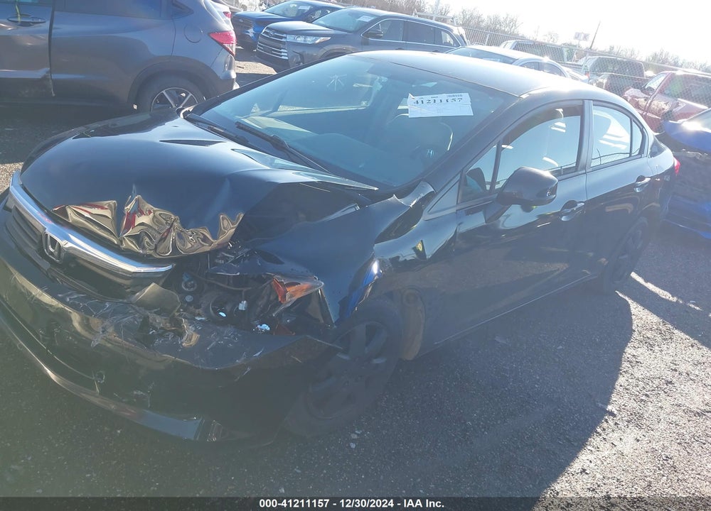 2012 HONDA CIVIC SDN VIN: 2HGFB2F51CH527243