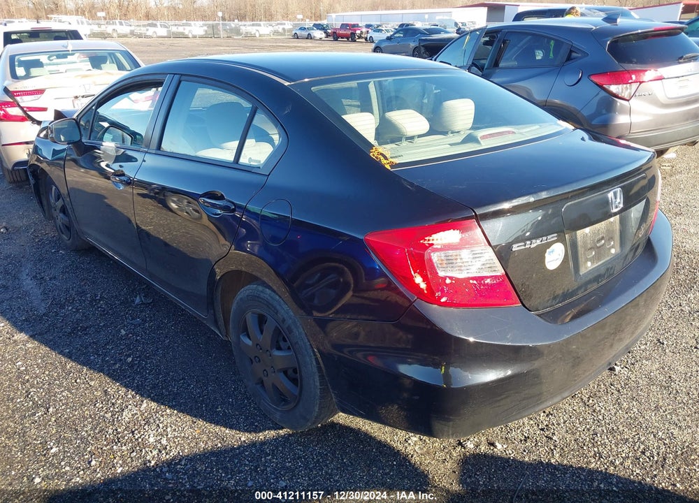 2012 HONDA CIVIC SDN VIN: 2HGFB2F51CH527243