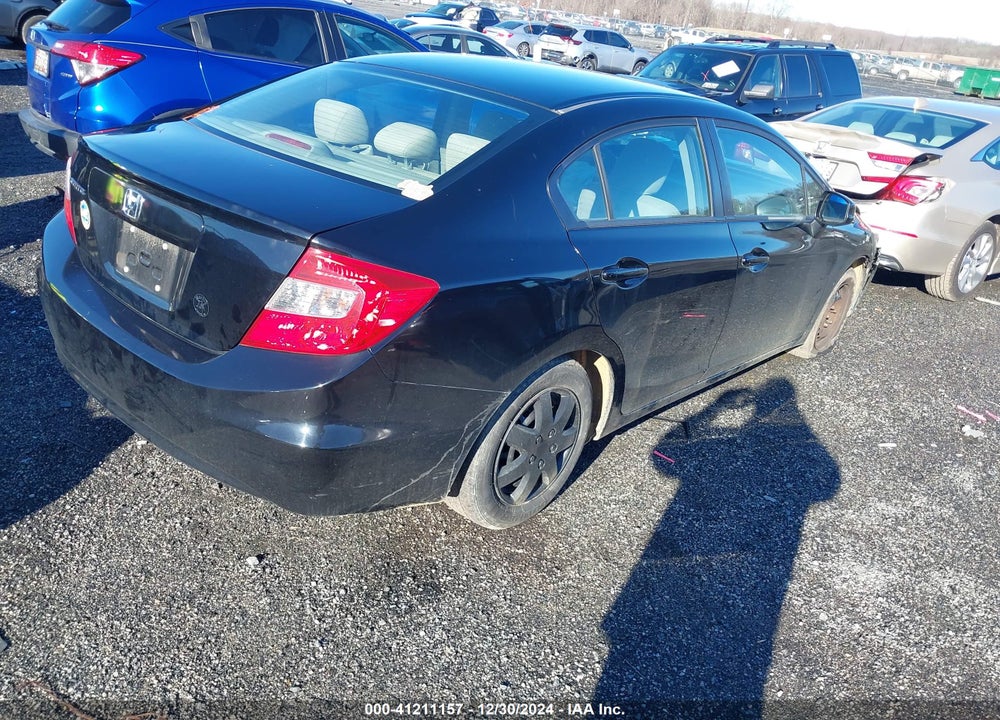 2012 HONDA CIVIC SDN VIN: 2HGFB2F51CH527243