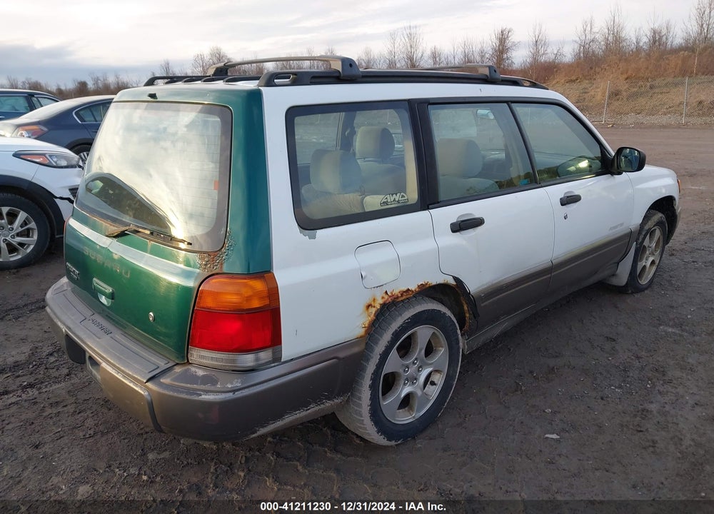 1999 SUBARU FORESTER S VIN: JF1SF6555XG730153