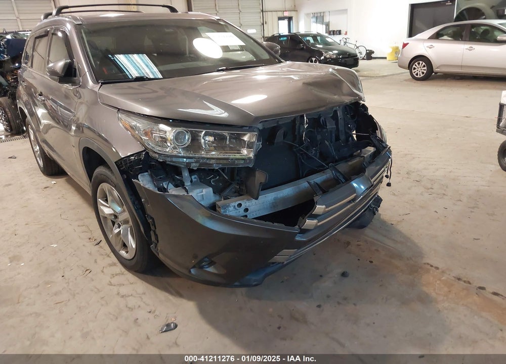 2017 TOYOTA HIGHLANDER LIMITED VIN: 5TDYZRFH6HS234162