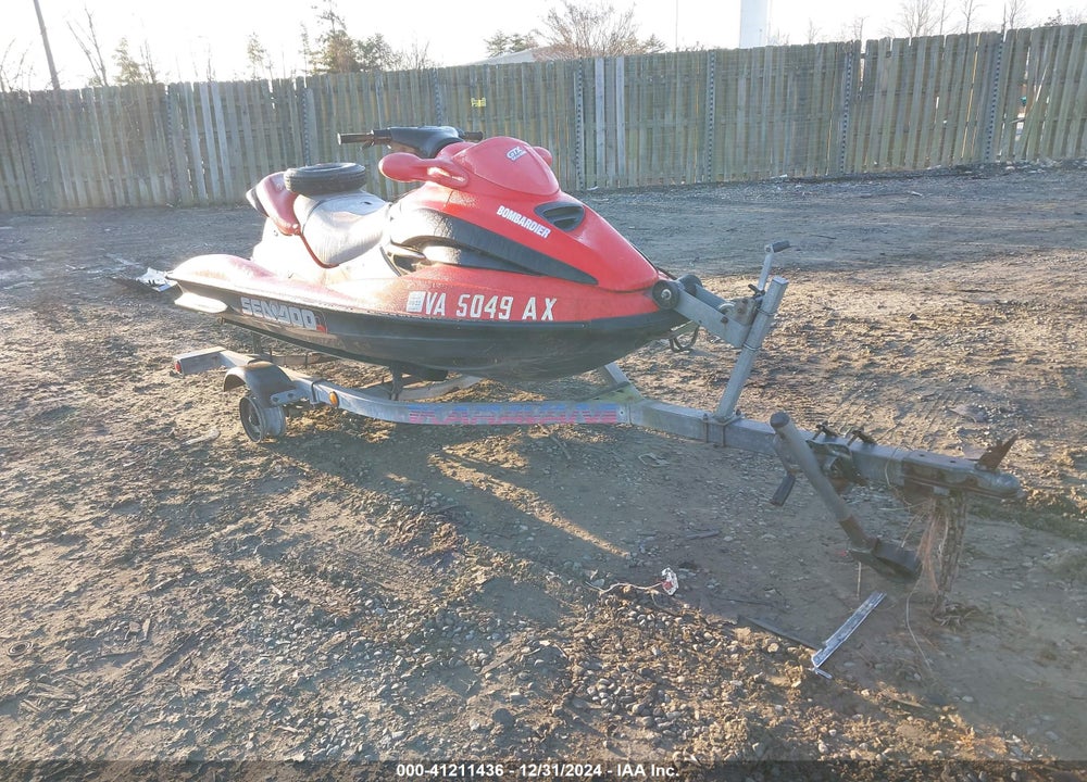 2001 SEADOO PERSONAL WATERCRAFT VIN: ZZN41163A101