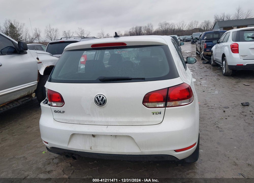 2013 VOLKSWAGEN GOLF 2.0L TDI 4-DOOR VIN: WVWDM7AJ8DW135932