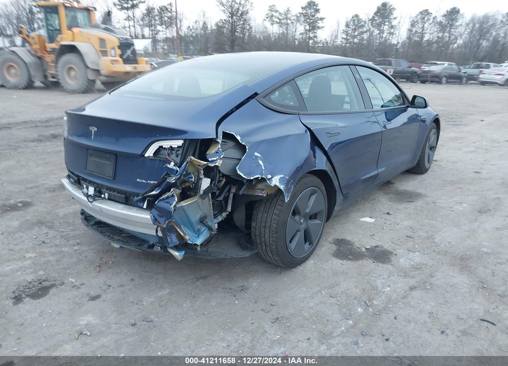 2021 TESLA MODEL 3 LONG RANGE DUAL MOTOR ALL-WHEEL DRIVE VIN: 5YJ3E1EBXMF853236