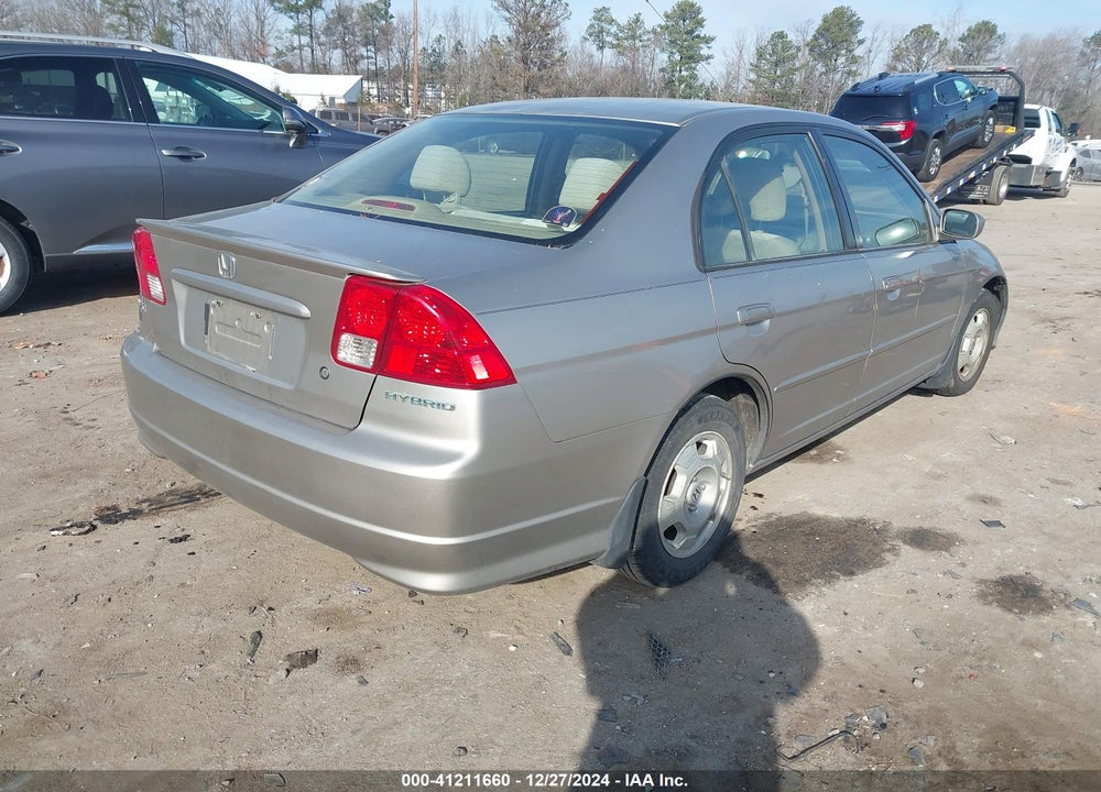 2005 HONDA CIVIC HYBRID VIN: JHMES96645S007107
