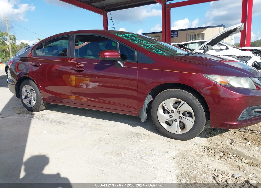 2014 HONDA CIVIC LX VIN: 19XFB2F58EE080567