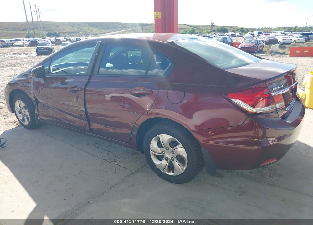 2014 HONDA CIVIC LX VIN: 19XFB2F58EE080567