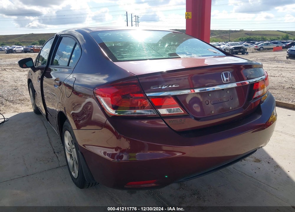 2014 HONDA CIVIC LX VIN: 19XFB2F58EE080567