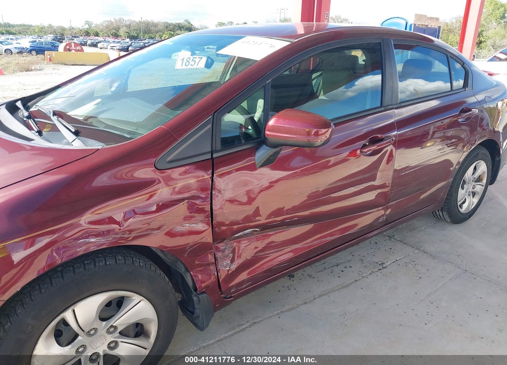2014 HONDA CIVIC LX VIN: 19XFB2F58EE080567
