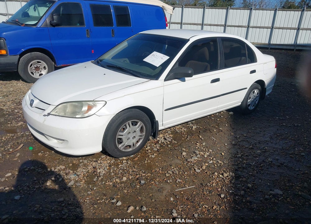 2005 HONDA CIVIC DX VP VIN: 1HGES16325L002864