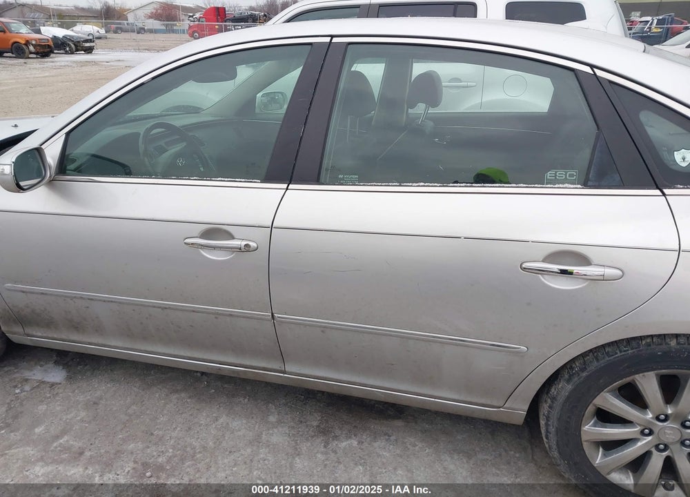2009 HYUNDAI AZERA VIN: KMHFC46F99A343039