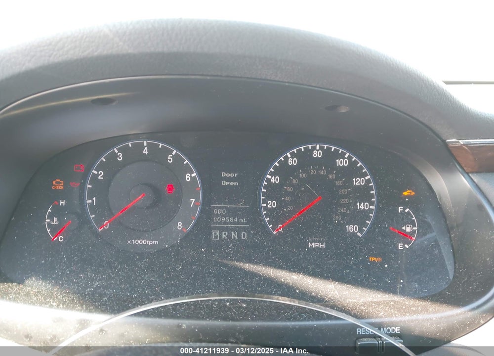 2009 HYUNDAI AZERA VIN: KMHFC46F99A343039