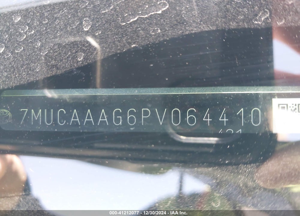 2023 TOYOTA COROLLA CROSS LE VIN: 7MUCAAAG6PV064410
