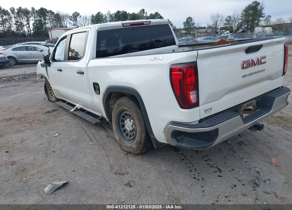 2022 GMC SIERRA 1500 4WD SHORT BOX PRO VIN: 3GTPUAEK3NG523227