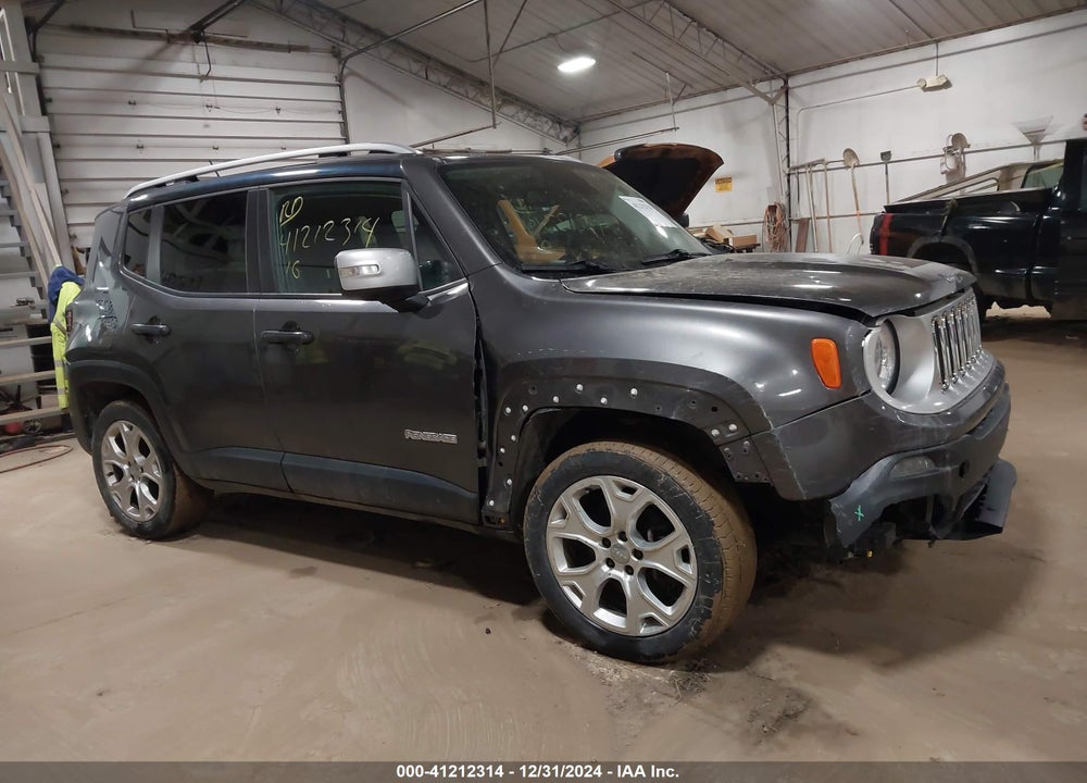 2016 JEEP RENEGADE LIMITED VIN: ZACCJBDT0GPC77584
