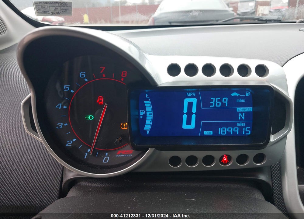 2014 CHEVROLET SONIC RS MANUAL VIN: 1G1JH6SB0E4196965