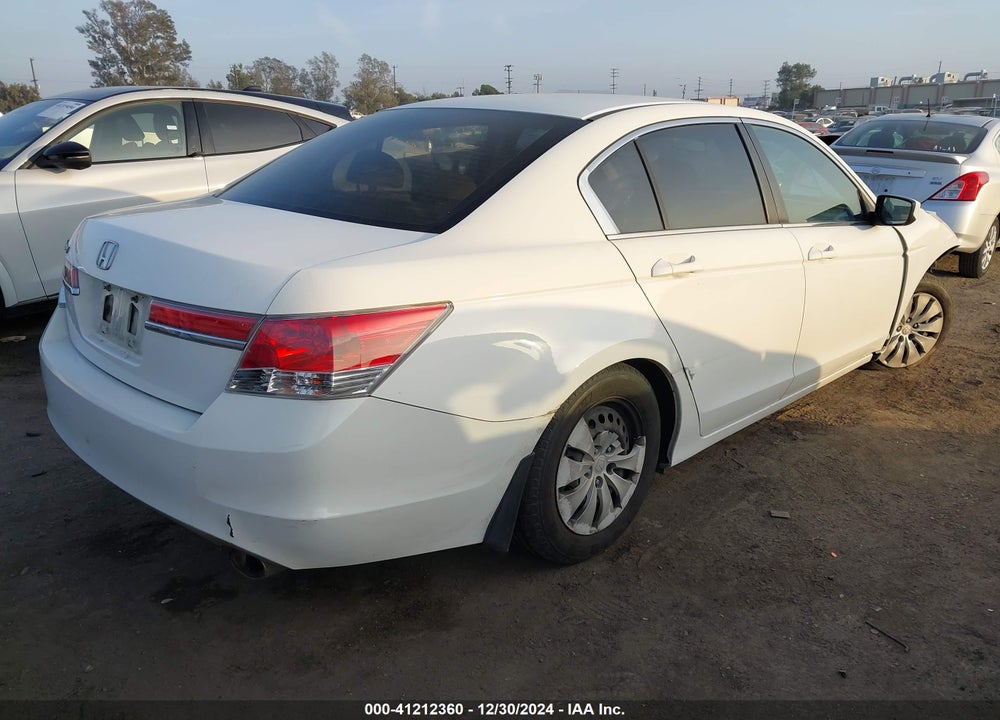 2012 HONDA ACCORD 2.4 LX VIN: 1HGCP2F37CA113840