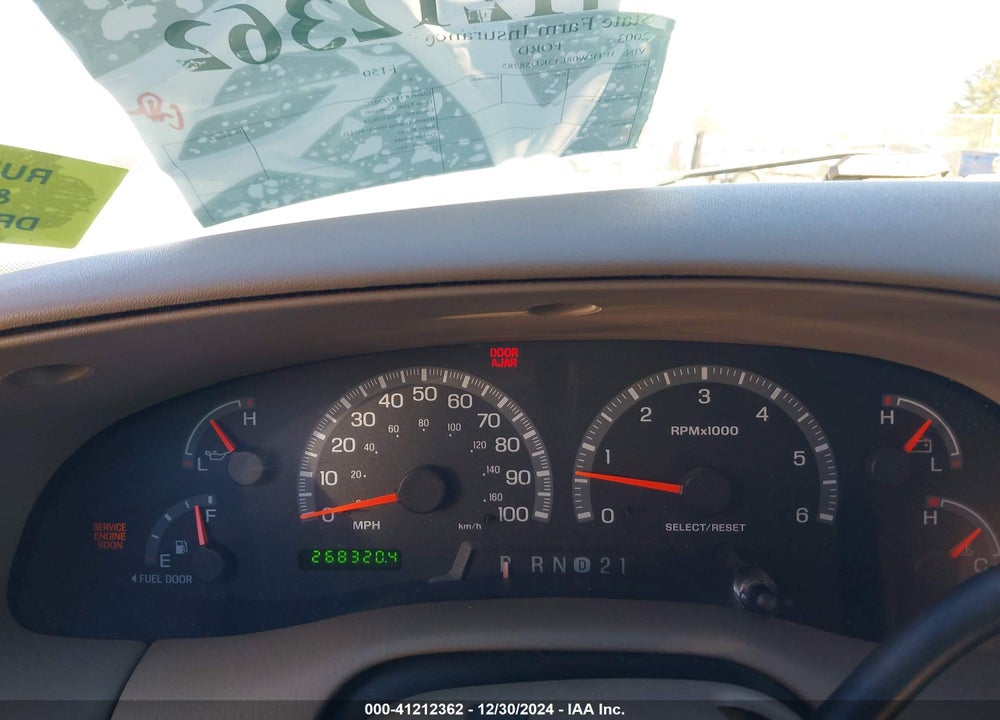 2003 FORD F-150 LARIAT/XLT VIN: 1FTRW08L13KD58785