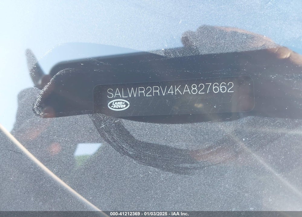 2019 LAND ROVER RANGE ROVER SPORT HSE VIN: SALWR2RV4KA827662