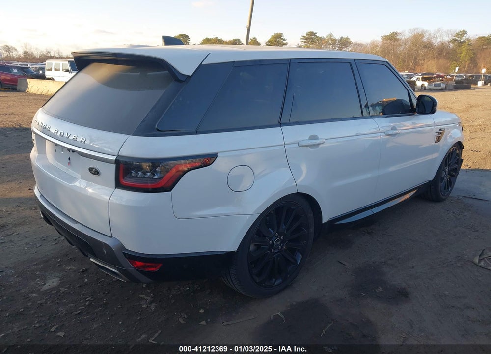 2019 LAND ROVER RANGE ROVER SPORT HSE VIN: SALWR2RV4KA827662