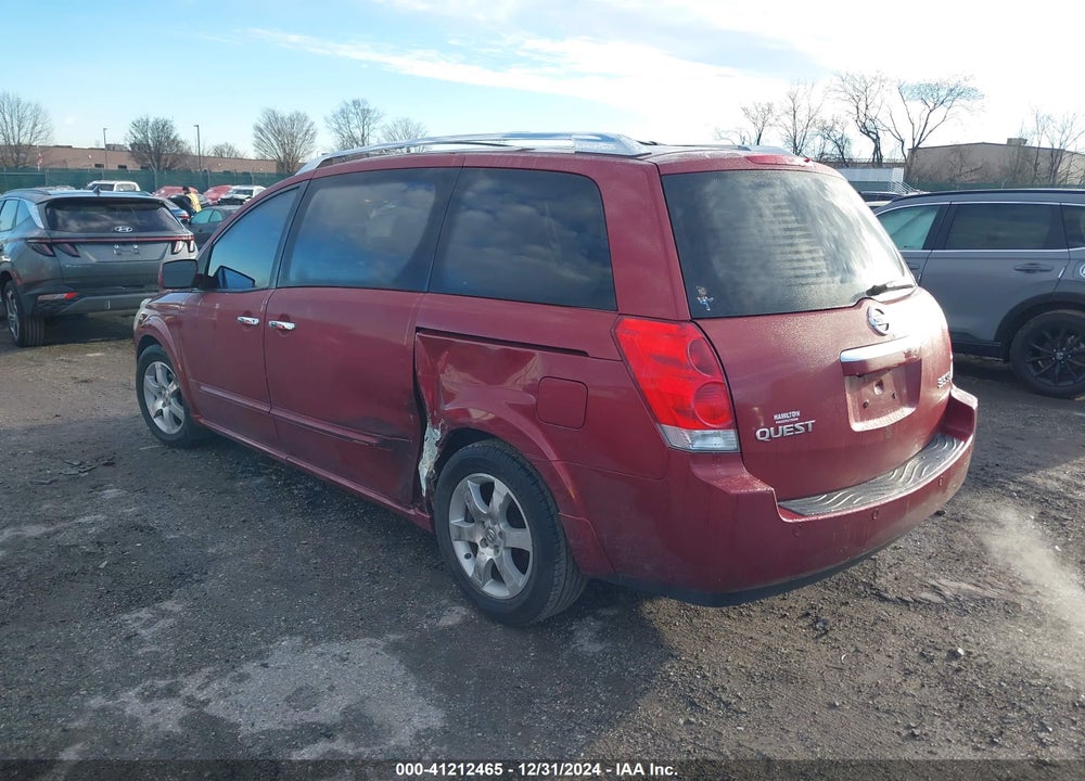 2007 NISSAN QUEST 3.5 SE VIN: 5N1BV28U67N113781