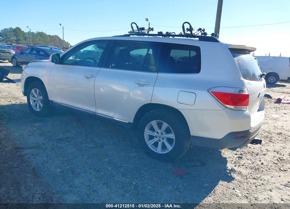 2013 TOYOTA HIGHLANDER BASE PLUS V6 VIN: 5TDZK3EH6DS101676