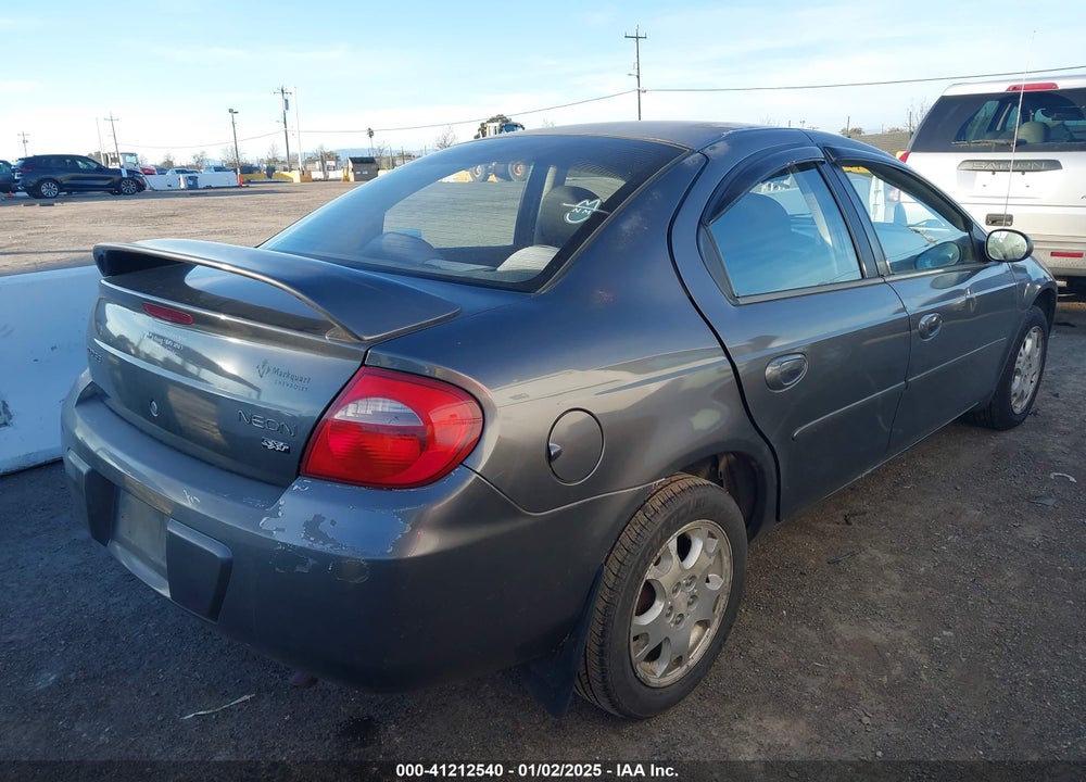 2004 DODGE NEON SXT VIN: 1B3ES56C74D501210
