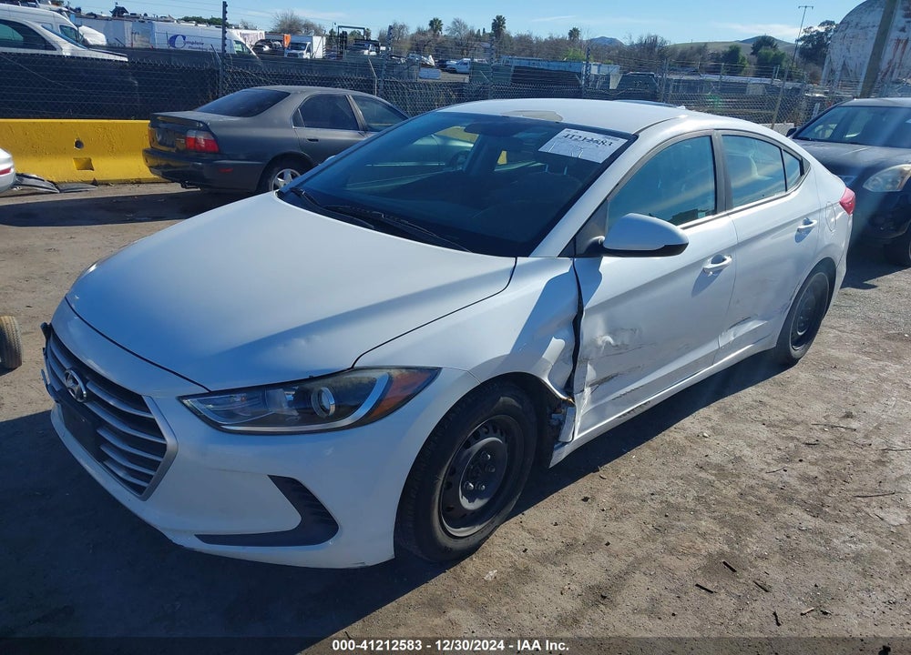 2017 HYUNDAI ELANTRA VIN: 5NPD74LF9HH062788