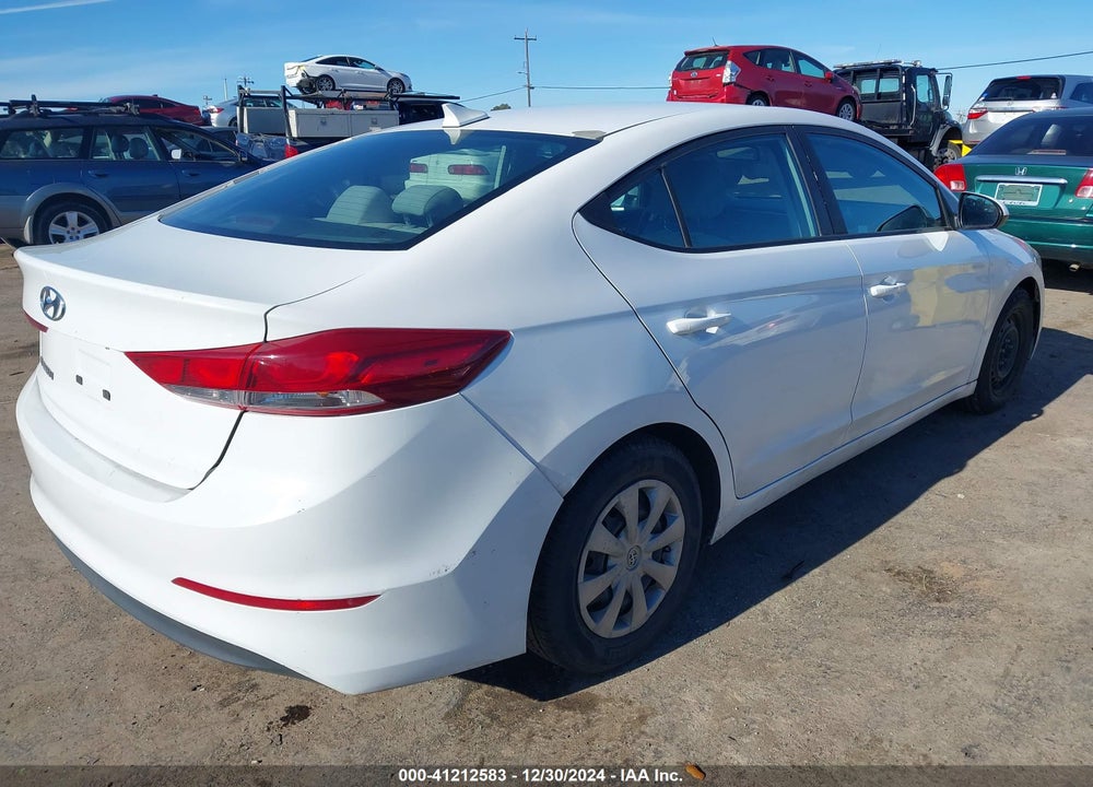 2017 HYUNDAI ELANTRA VIN: 5NPD74LF9HH062788